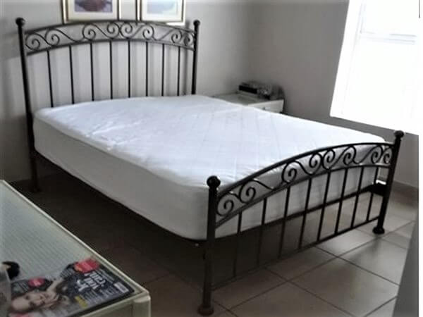 metal steel iron bed image
