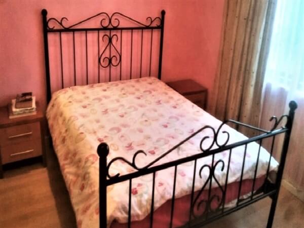 metal steel iron bed image
