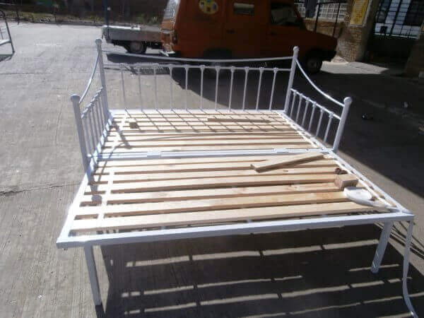 steel metal iron daybed and trundle image