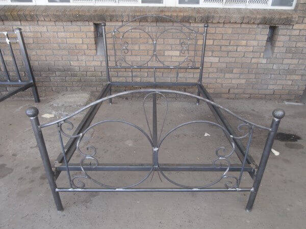 metal steel iron bed image