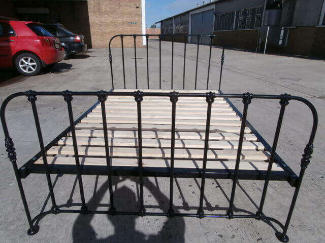 metal steel iron bed image
