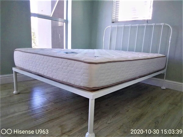 metal steel iron bed image